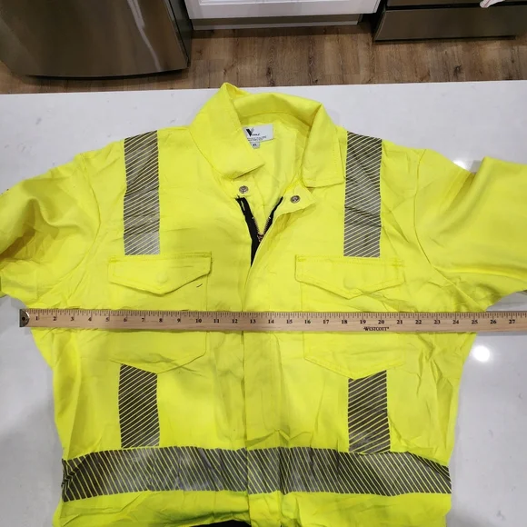 National Safety Apparel X-Large Hi-Vis Yellow And Black VIZABLE® FR Cotton/Nylon - Picture 13 of 16